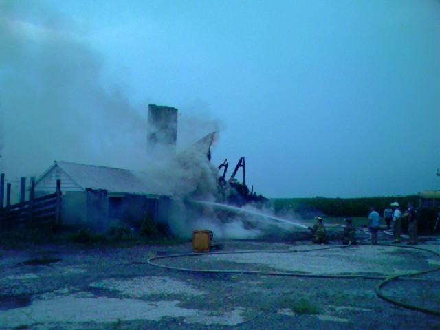 Barn Fire, White Rock Road 2006