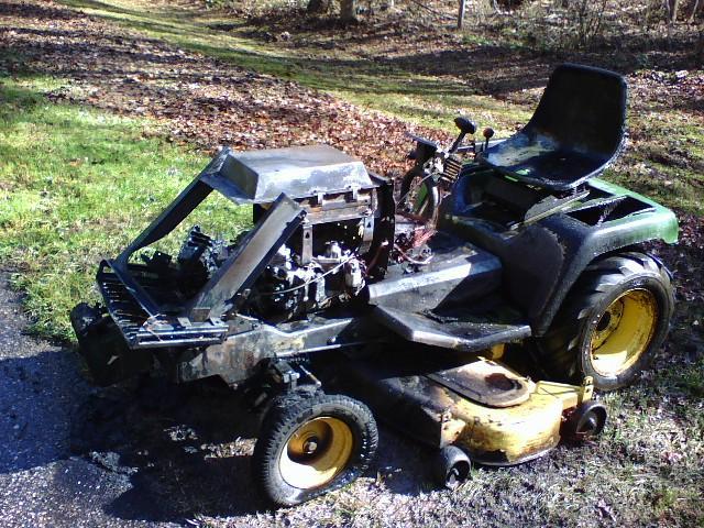 Remnants of a Lawn Tractor