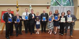 EMS Captain Shannon Beheler and Director/Past Chief Ed Ruch, Sr. were among several local citizens recognized for their outstanding service to the community by the Knights of Columbus, Archbishop Fulton J. Sheen Council #7612 on May 22, 2024